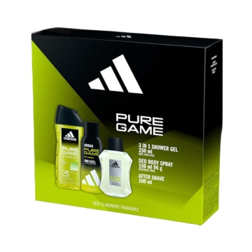 Set cadou Adidas Pure Game cu lotiune after shave 100 ml, deodorant 150 ml si gel de dus 250 ml XS25 [6128]