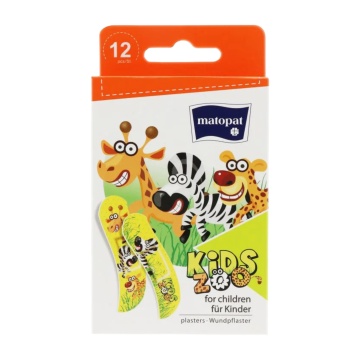 Set de plasturi pentru copii Matopat Kids Zoo, 12 buc [4652]