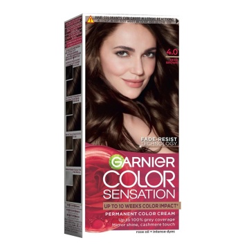 Vopsea permanenta de par cu amoniac Garnier Color Sensation 4,0 Saten Profund