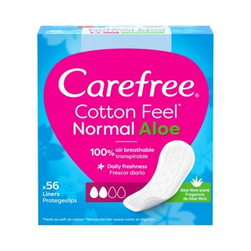 Absobante zilnice Carefree Panty Aloe, 56 bucati [2804]