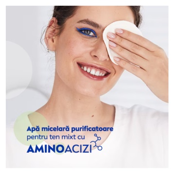 Apa micelara pentru ten mixt, 400ml, Nivea [7590] - Img 3