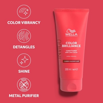 Balsam pentru par vopsit cu fir gros Invigo Color Brilliance Coarse, 200 ml, Wella Professionals - Img 6