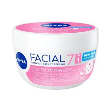 Cremă de față iluminatoare Nivea Facial 7in1, hidratare intensă și strălucire naturală, 100 ml [5741]