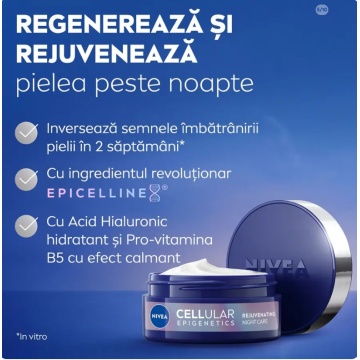 Cremă de noapte NIVEA Cellular Epigenetics cu Epicelline®, 50ml 3762 - Img 3