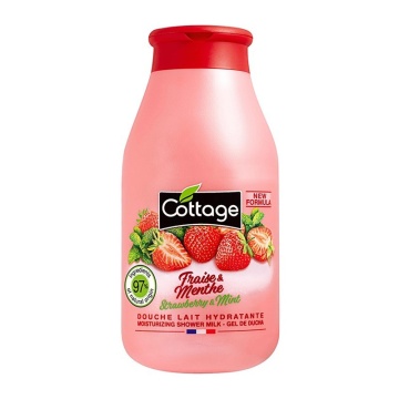 Gel de dus cu aroma de capsuni si menta Cottage, 250 ml [9750]