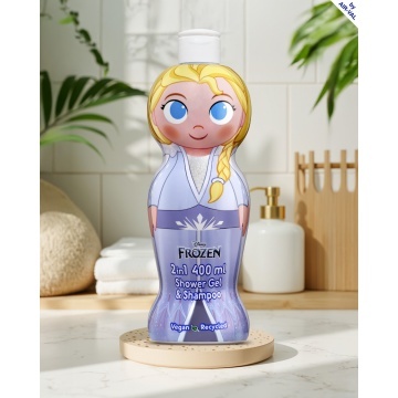 Gel de dus si sampon 2 in 1 Air-Val Frozen Elsa 1D Figurina pentru copii, 400 ml [0498] - Img 3