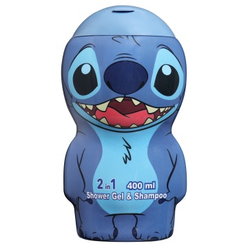 Gel de dus si sampon 2 in 1 Air-Val Stitch 2D Figurina, 400 ml [5394]