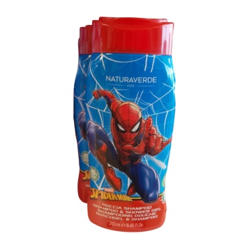 Gel de dus si sampon 2 in 1 Natura Verde Spiderman pentru copii, 250 ml [5511]