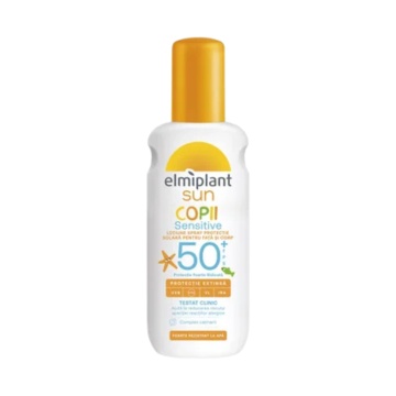 Loțiune spray copii sensitive Elmiplant Sun SPF50+, protecție delicată, 200 ml [7709/3000]