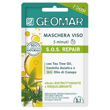 Mască bio reparatoare pentru față Geomar SOS Repair, 15 ml, 2 x 7,5 ml [3560] - Img 3