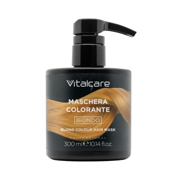 Masca de colorare semipermanentă fără amoniac Vitalcare Blond, 300 ml [7612] - Img 3