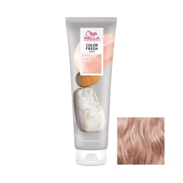 Masca de par nuantatoare Wella Professionals Color Fresh Mask Pink Blush pentru par blond, 150 ml