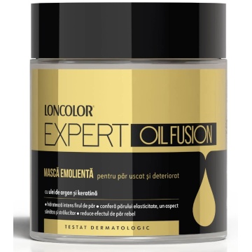 Masca emolienta pentru par uscat si deteriorat, Loncolor Expert Oil, 430ml 7780