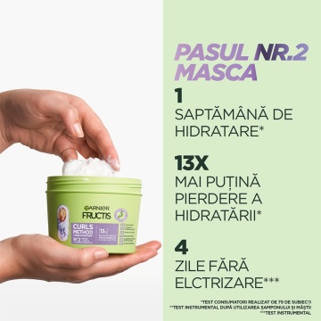 Masca Garnier Fructis Curls Method pentru parul ondulat, 370 ml [0600] - Img 8