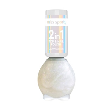 Oja de unghii Miss Sporty Glow Glitter 50 Transparent [3179]