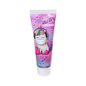 Pasta de dinti pentru copii cu aroma de capsuni Natura Verde Be A Unicorn, 75 ml [0118]