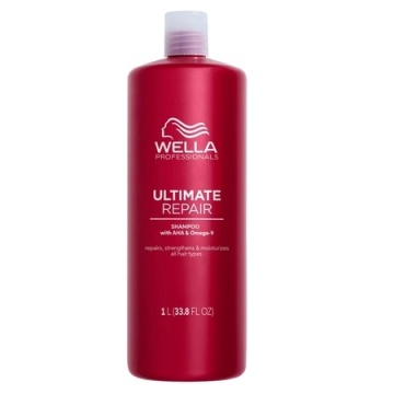 Sampon reparator cu AHA & Omega 9 pentru par deteriorat - Pasul 1 Wella Professionals Ultimate Repair Shampoo, 1000 ml