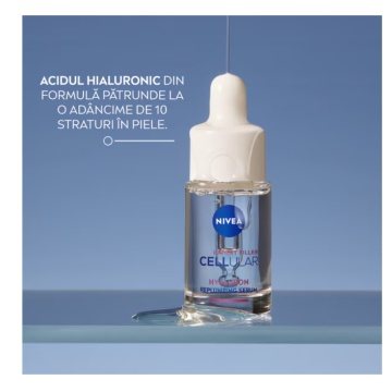 Ser pentru fata cu Acid Hyaluronic Cellular Expert Filler, 15 ml, Nivea 8540 - Img 3