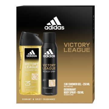 Set cadou Adidas Victory League gel de dus 250 ml + deodorant spray 150 ml [2751]
