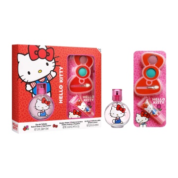 Set cadou Air-Val Hello Kitty cu luciu de buze, fard de pleoape pentru copii si apa de toaleta 30 ml [4298]