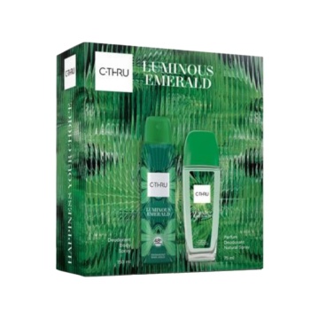 Set cadou C-Thru Luminous Emerald cu deodorant natural spray 75 ml si deodorant 150 ml XS25 [9183/0073]