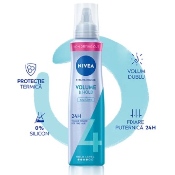 Spuma coafat Volume & Hold, 150ml, Nivea 1369/0375/3445 - Img 2