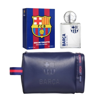Trusă de toaletă premium FC Barcelona cu apă de toaletă (EDT) 100 ml Air-Val [8203]