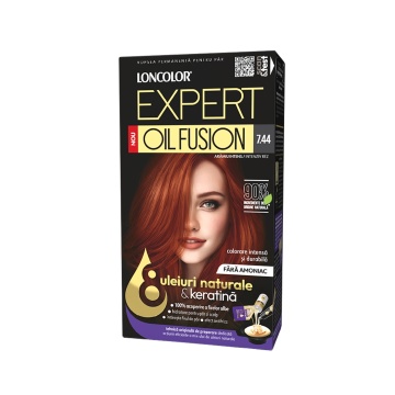 Vopsea de par duo Loncolor Expert Oil Fusion 7,44 Aramiu intens