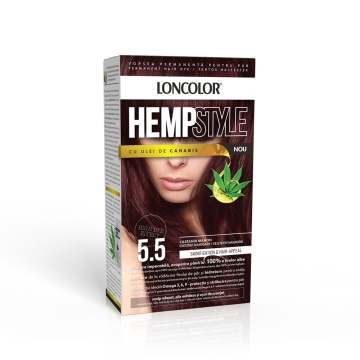 Vopsea de par Loncolor Hempstyle Nou 5,5 Castaniu Mahon