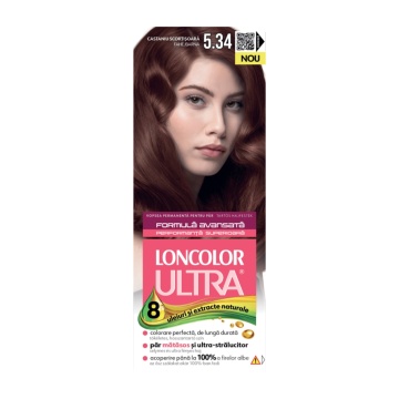 Vopsea de par Loncolor Ultra 5,34 Castaniu Scortisoara