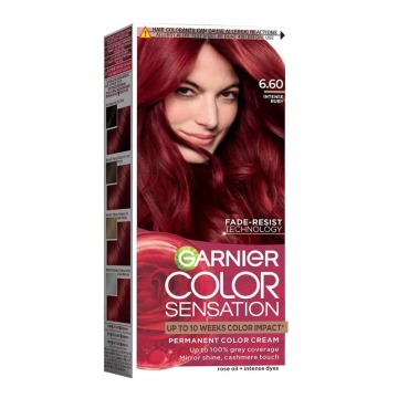 Vopsea permanenta de par cu amoniac Garnier Color Sensation 6,6 Rubin Intens
