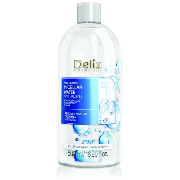 Apa micelara cu acid hialuronic Delia Moisturizing, 500 ml [2971]