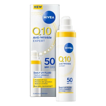 Crema antirid de zi SPF50 Nivea Q10 Expert Fluid, 40 ml [9554]