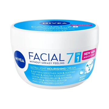 Cremă de față nutritivă Nivea Facial 7in1, hrănire și hidratare intensă, pentru ten normal și uscat, 100 ml 5772
