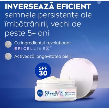 Cremă de zi NIVEA Cellular Epigenetics cu Epicelline® SPF30, 50ml 3748 - Img 3
