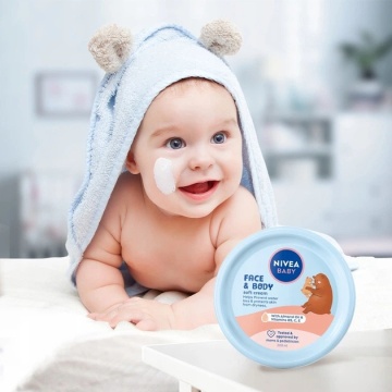 Crema delicata pentru fata si corp Baby, 200 ml, Nivea [9549] - Img 2