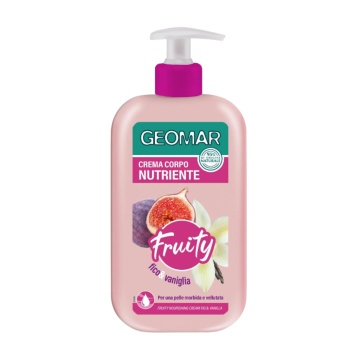 Crema nutritivă de corp cu extract de vanilie si smochine Geomar Fruity, 500 ml [9296]