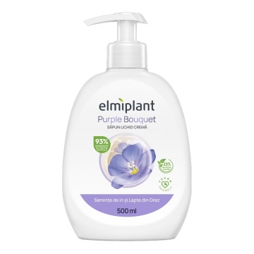 Elmiplant Sapun Lichid Seminte In si Lapte Orez, 500 ml [1928]