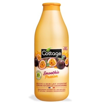 Gel de dus si lapte de baie cu aroma Smoothie Passion Cottage, 750 ml [9015]