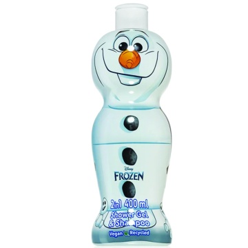 Gel de dus si sampon 2 in 1 Air-Val Frozen Olaf 1D Figurina pentru copii, 400 ml [2164]
