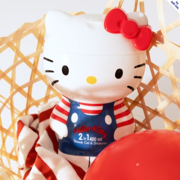 Gel de dus si sampon 2 in 1 Air-Val Hello Kitty 2D Figurina pentru copii, 400 ml [9645] - Img 3
