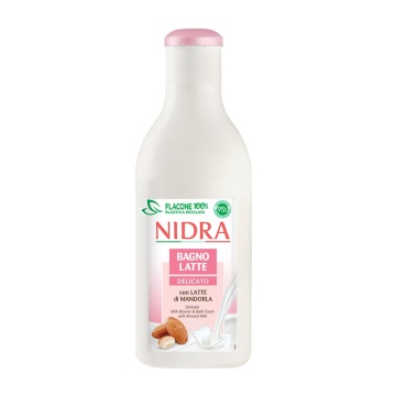 Gel de dus si spuma de baie Nidra cu lapte de migdale delicat, 750 ml [6325]