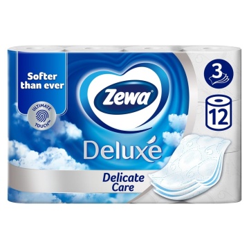 Hârtie igienică Zewa Deluxe Delicate Care, 3 straturi, 12 role [9779]