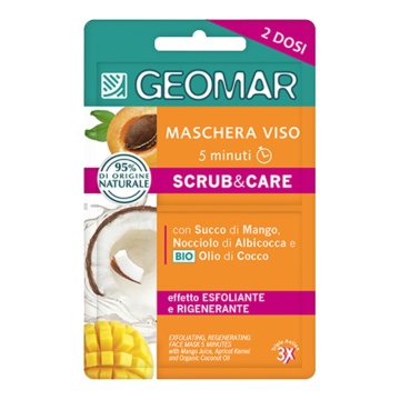 Mască bio exfoliantă pentru față Geomar, 15 ml, 2 x 7,5 ml [2922]