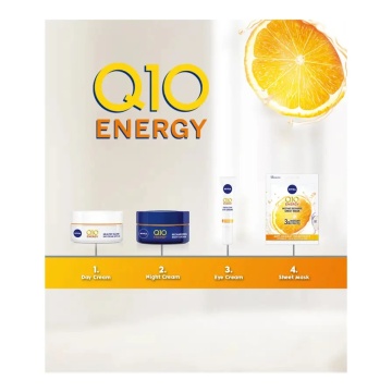 Mască șervețel pentru ten radiant Q10 ENERGY infuzată cu ser 5485/3665 - Img 3