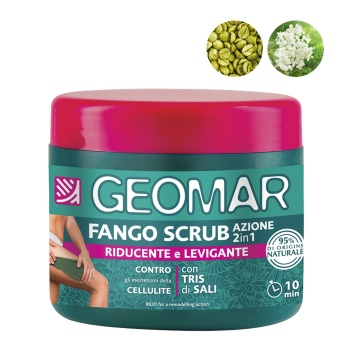 Namol corporal anticelulitic scrub exfoliant si detoxifiant 2 in 1 Geomar, 600 g [6165] - Img 2