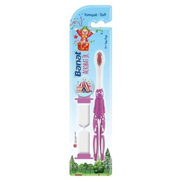 Periuta de dinti Banat Junior Acrobat + Clepsidra 5 + Ani Soft pentru copii [5689]