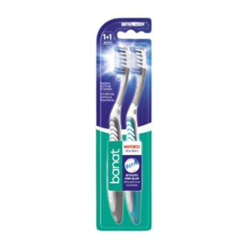Periuta de dinti Banat Ultra White Medium (1 + 1) [5597]