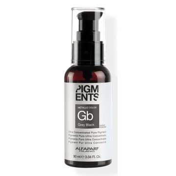 Pigment de par Alfaparf Milano Pigments Grey Black Gb-Gri Negru Metalic, 90 ml