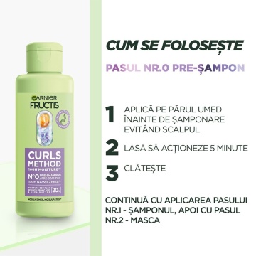 Pre-sampon rehidratant pentru par ondulat Fructis Method Curls, 200 ml [1357] - Img 8